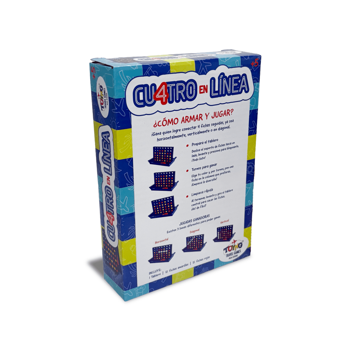 Juego de Mesa Travel Game 4 línea – Toyng - Toyng Chile