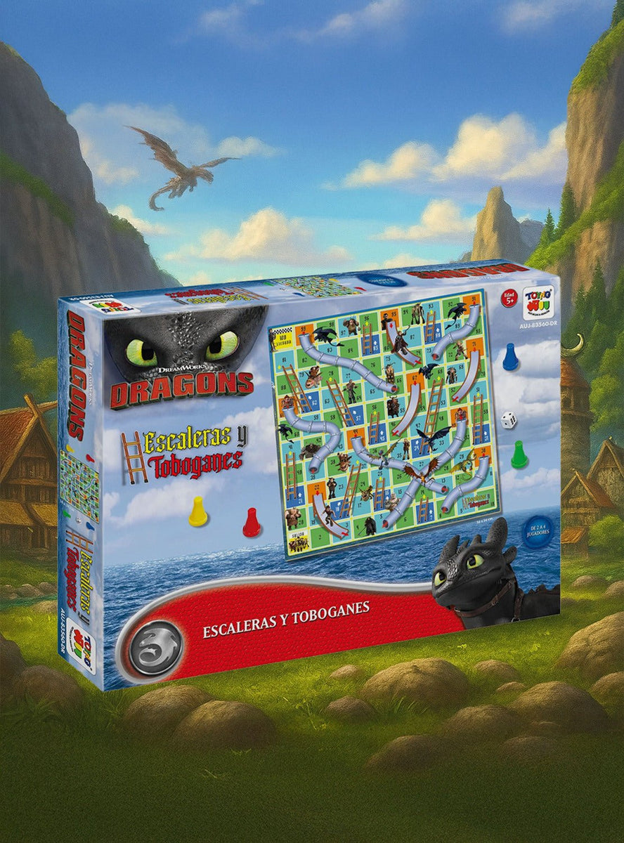 Juego de Mesa Vuelta Con Dragones - Cómo Entrenar Dragón - Toyng Chile