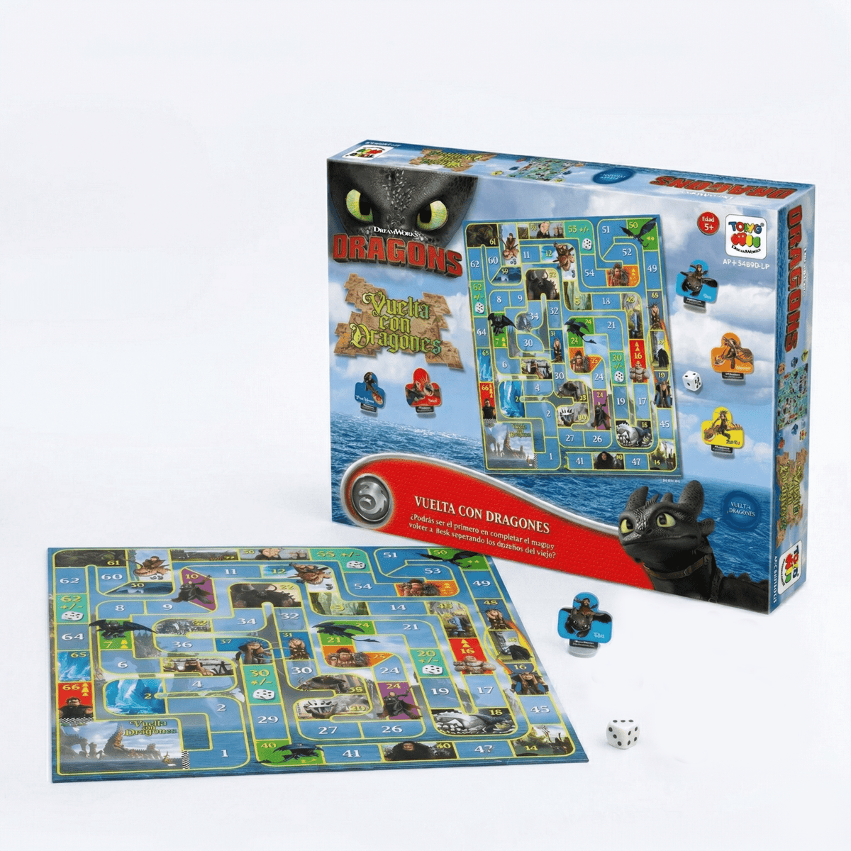 Juego de Mesa Vuelta Con Dragones - Cómo Entrenar Dragón - Toyng Chile