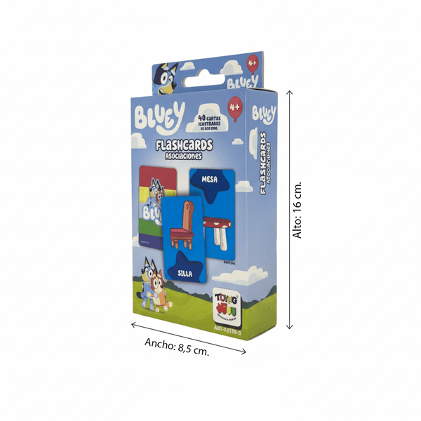 Juego Educativo Flash Cards Asociaciones - Bluey - Toyng Chile