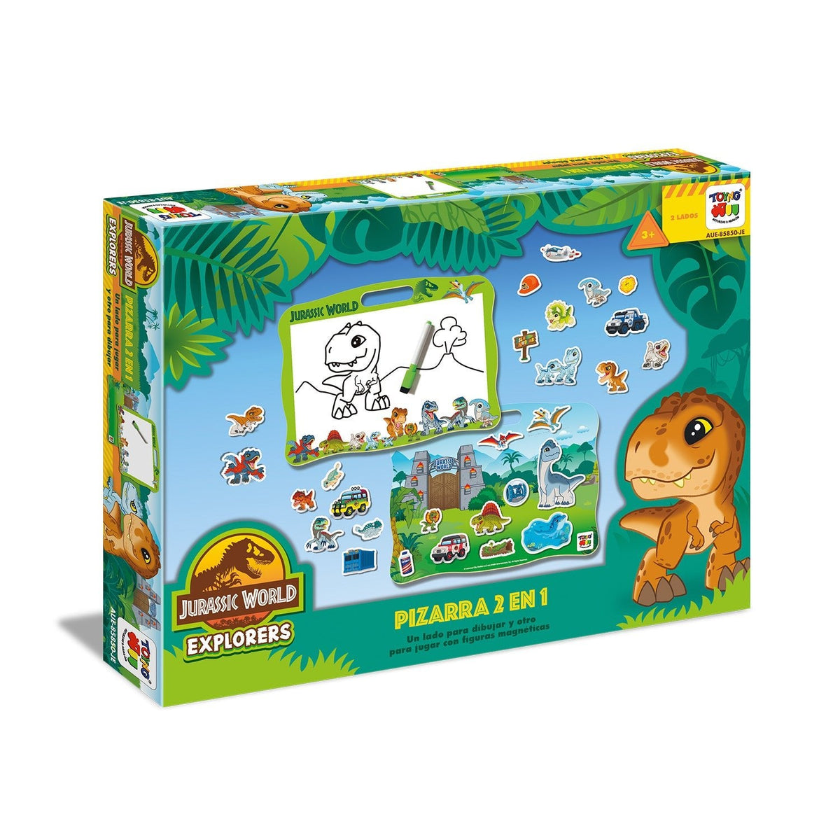 Juego Educativo Pizarra 2 En 1 - Jurassic - Toyng Chile