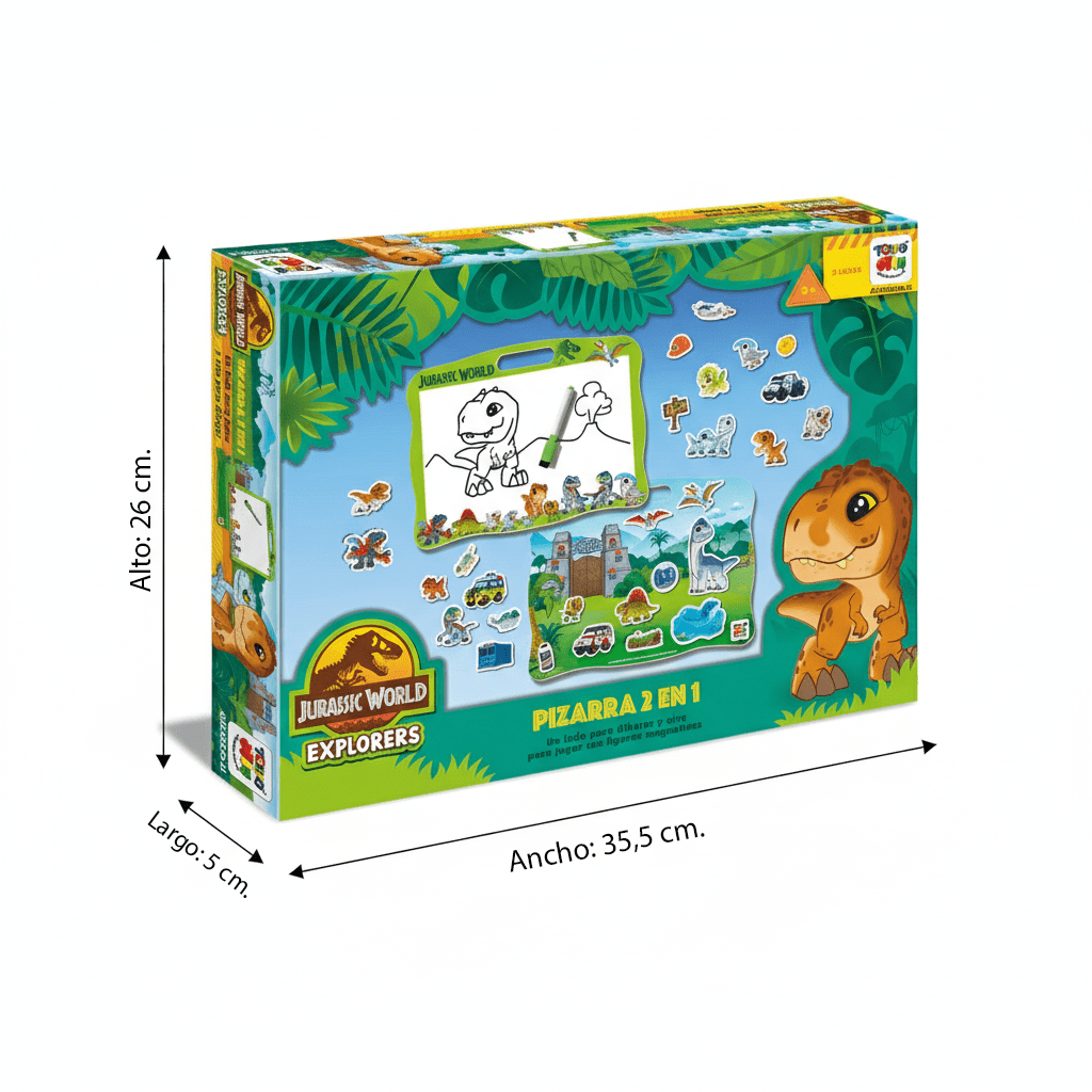 Juego Educativo Pizarra 2 En 1 - Jurassic - Toyng Chile