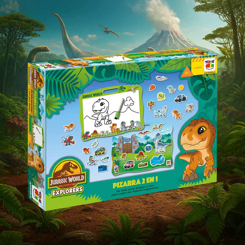 Juego Educativo Pizarra 2 En 1 - Jurassic - Toyng Chile