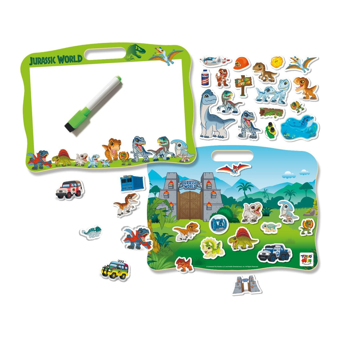 Juego Educativo Pizarra 2 En 1 - Jurassic - Toyng Chile