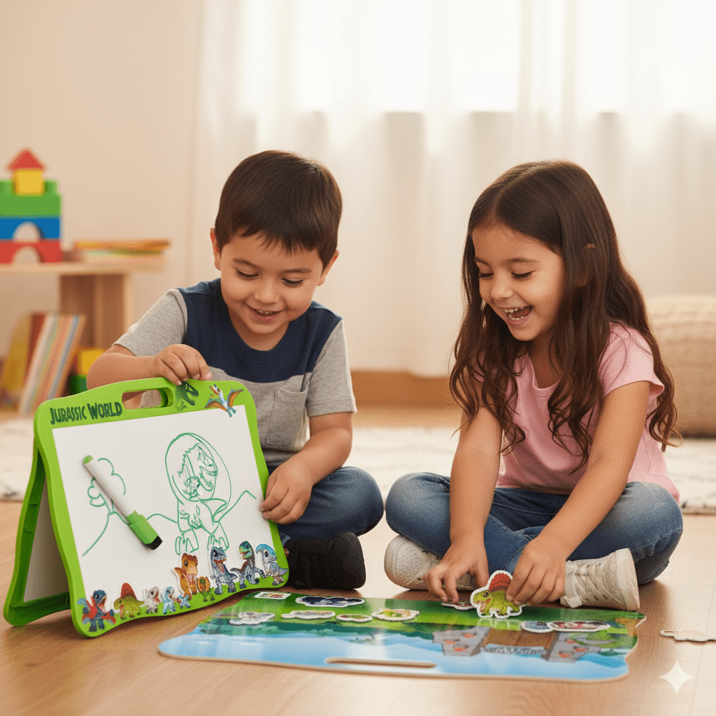 Juego Educativo Pizarra 2 En 1 - Jurassic - Toyng Chile
