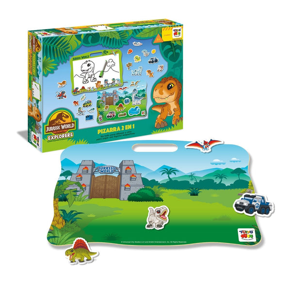 Juego Educativo Pizarra 2 En 1 - Jurassic - Toyng Chile