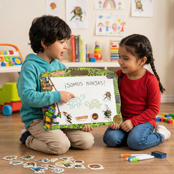 Juego Educativo Pizarra 2 En 1 - Tortugas Ninja - Toyng Chile