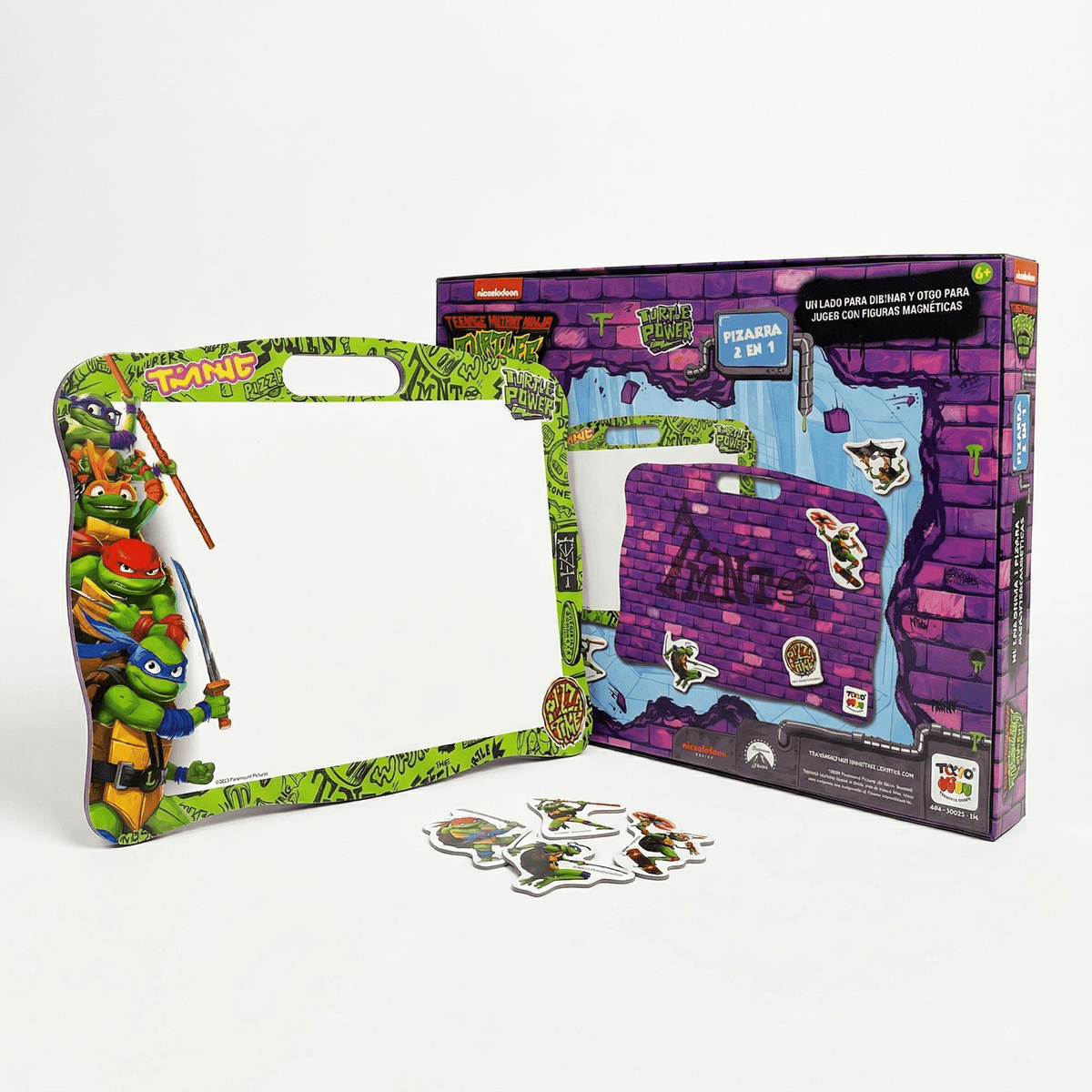 Juego Educativo Pizarra 2 En 1 - Tortugas Ninja - Toyng Chile