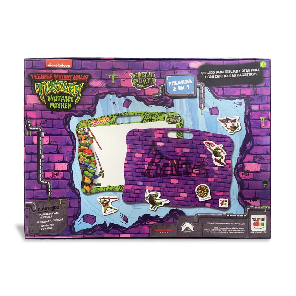 Juego Educativo Pizarra 2 En 1 - Tortugas Ninja - Toyng Chile