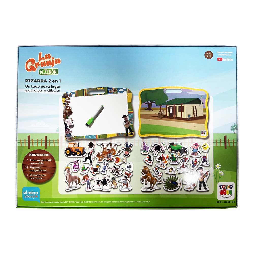 Juego Educativo Pizarra 2 En 1 - Zenon - Toyng Chile