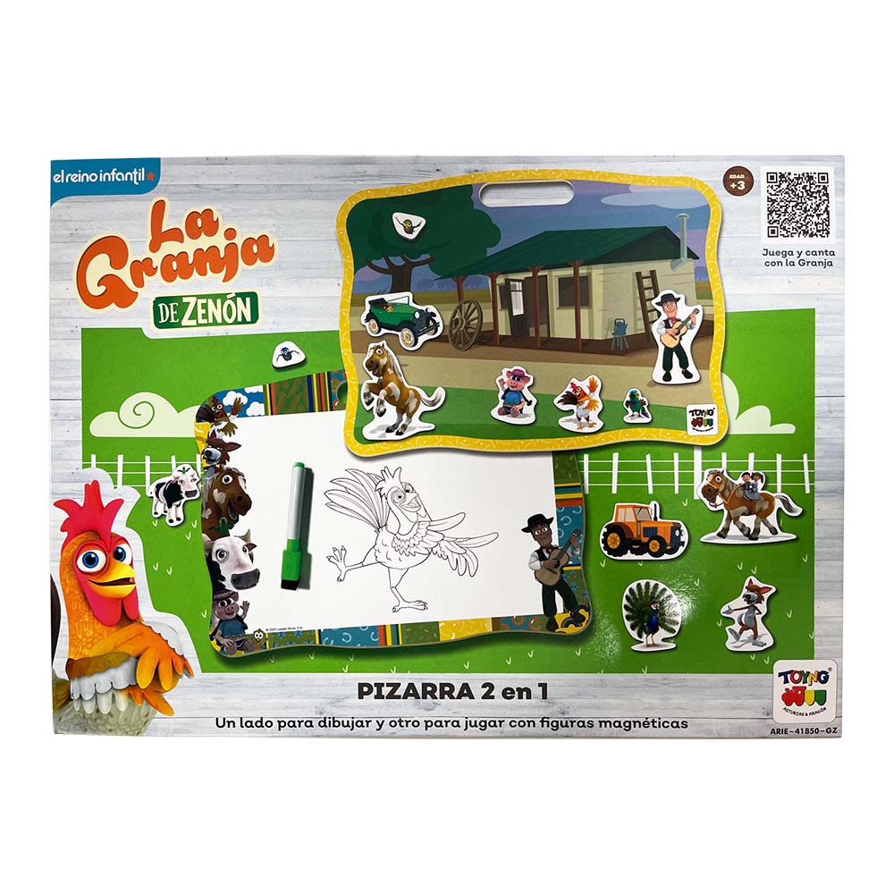 Juego Educativo Pizarra 2 En 1 - Zenon - Toyng Chile