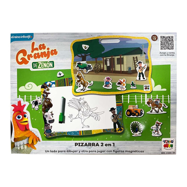 Juego Educativo Pizarra 2 En 1 - Zenon - Toyng Chile
