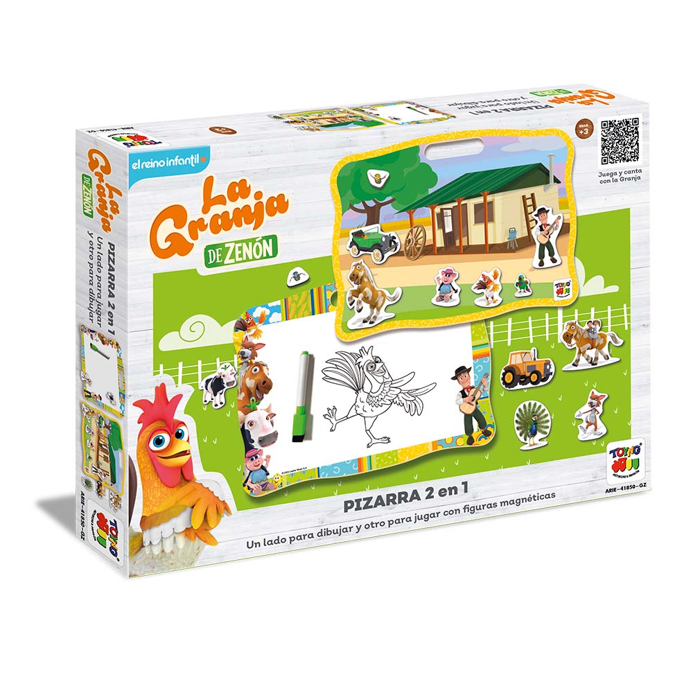 Juego Educativo Pizarra 2 En 1 - Zenon - Toyng Chile