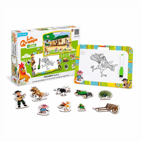 Juego Educativo Pizarra 2 En 1 - Zenon - Toyng Chile