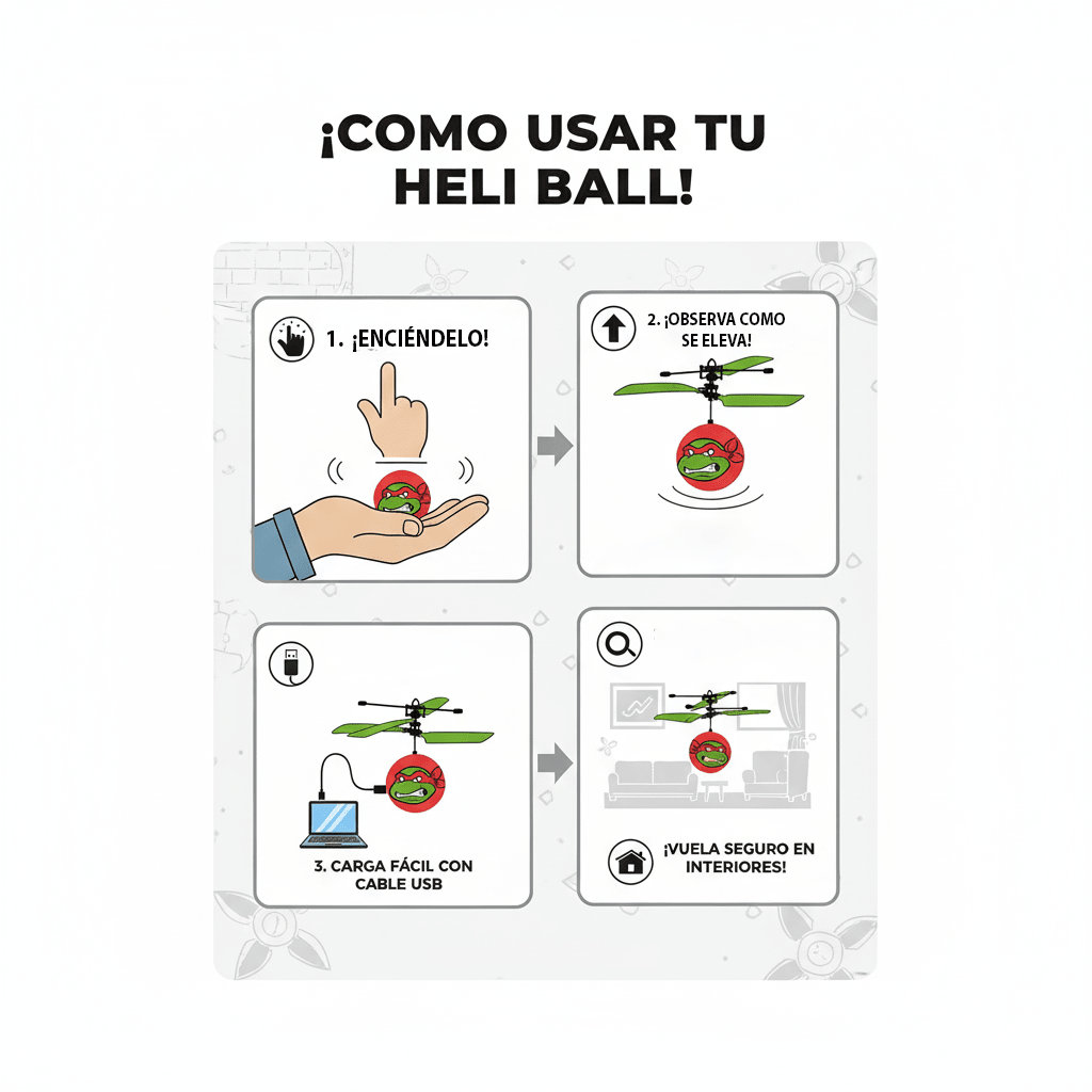 Juguete Heliball Donatello - Ninja - Toyng Chile
