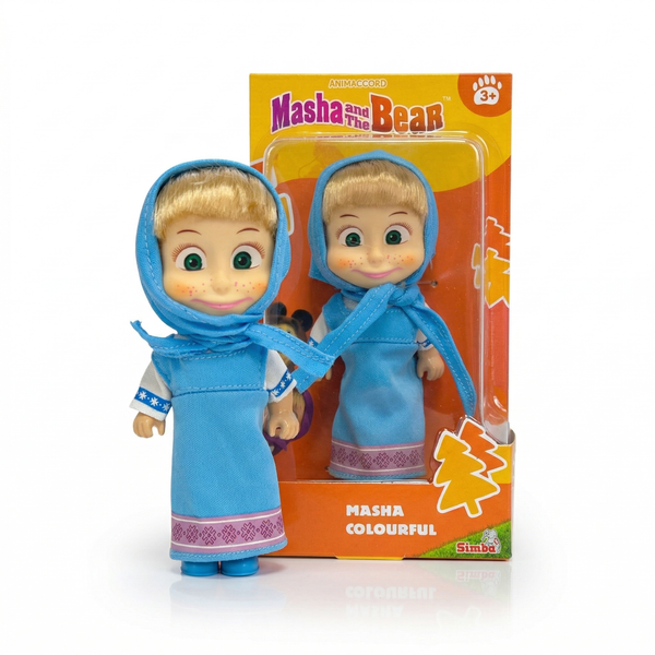 Juguete Muñeca Masha Vestido Celeste - Masha Y El Oso - Toyng Chile