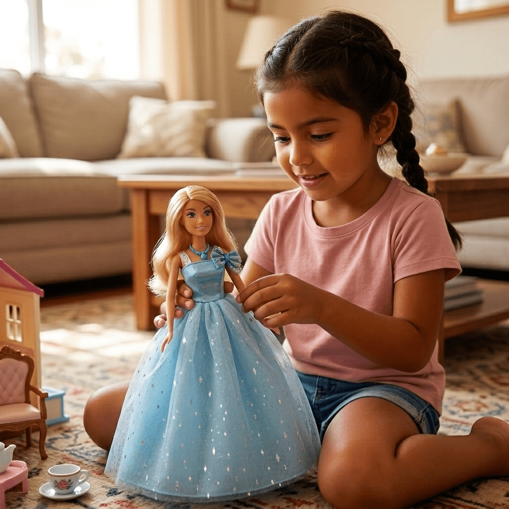 Juguete Muñeca Vestido Celeste - Toyng - Toyng Chile