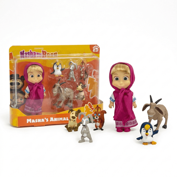 Juguete Set Animales Masha 6 Figuras - Masha Y El Oso - Toyng Chile