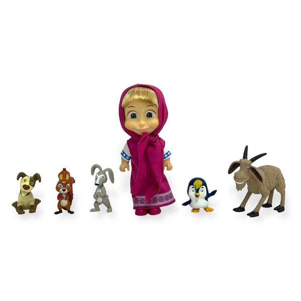 Juguete Set Animales Masha 6 Figuras - Masha Y El Oso - Toyng Chile