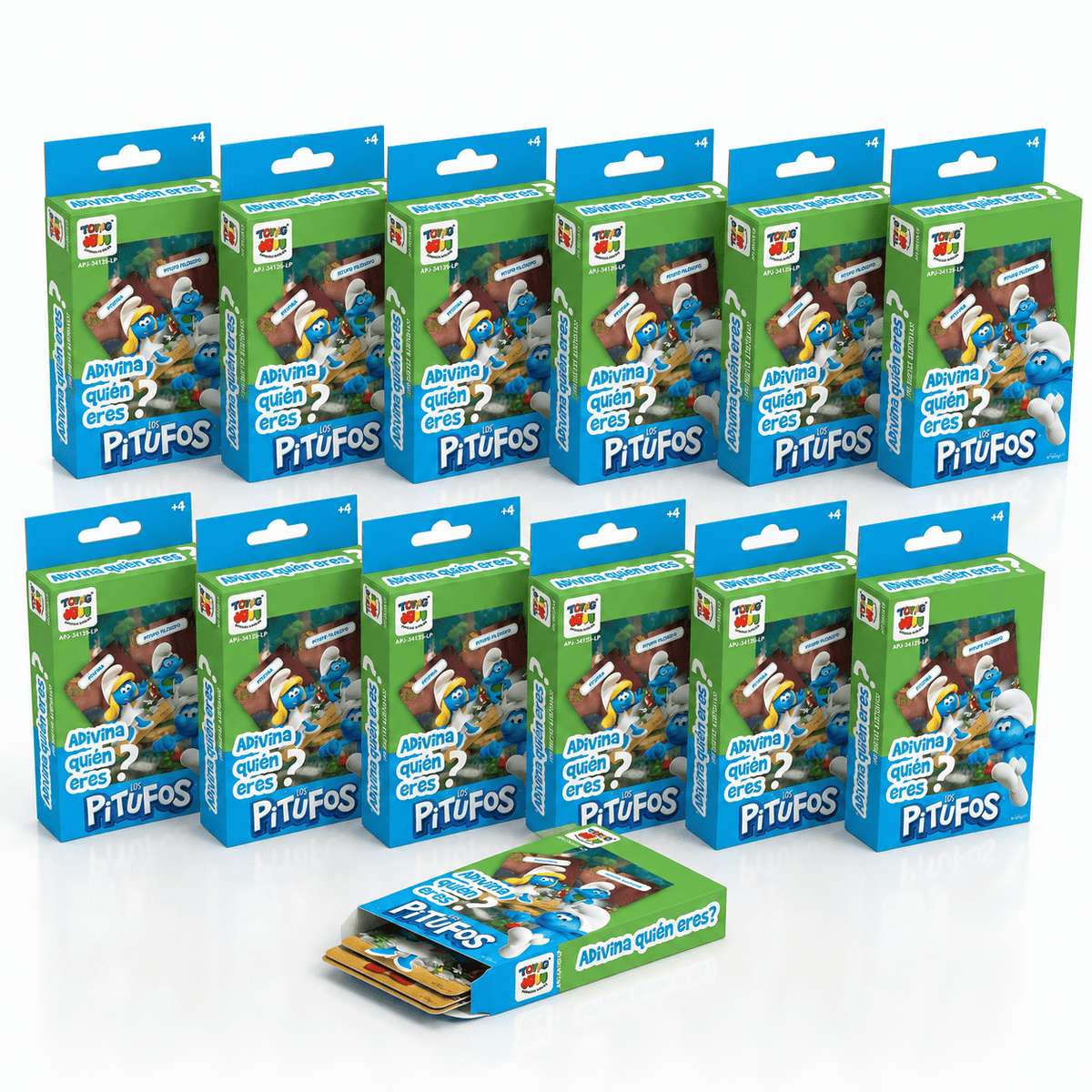 Pack 12 Flash Cards Adivina Quién Eres Los Pitufos - Toyng Chile