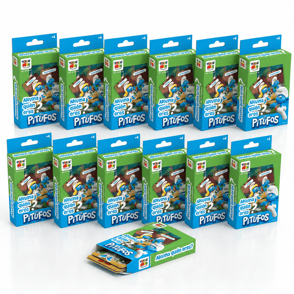 Pack 12 Flash Cards Adivina Quién Eres Los Pitufos - Toyng Chile