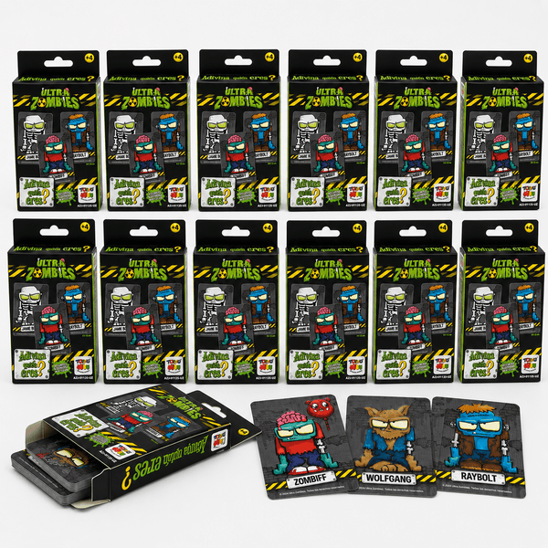 Pack 12 Flash Cards Adivina Quién Eres Ultra Zombies - Toyng Chile