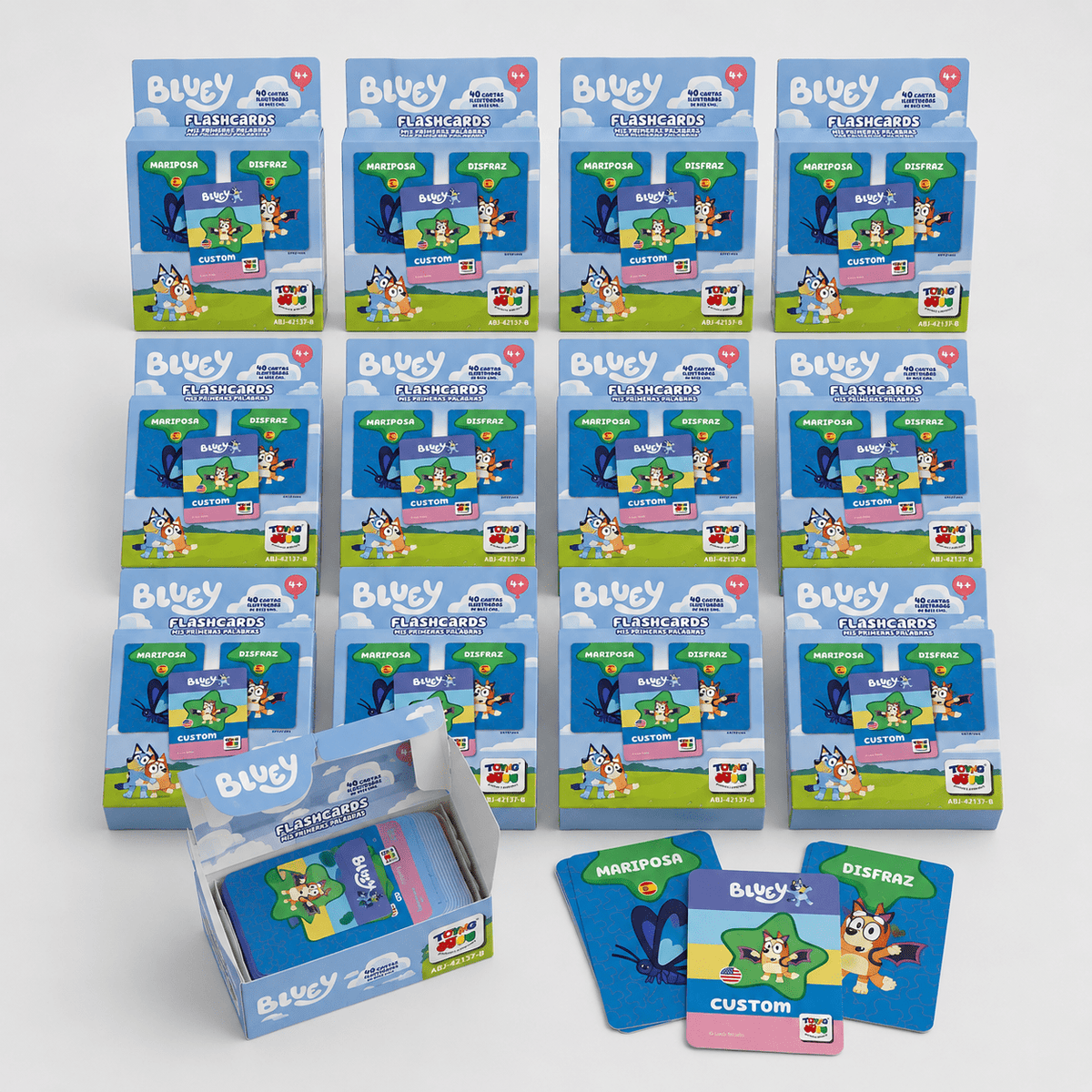 Pack 12 Flash Cards Primeras Palabras Bluey - Toyng Chile