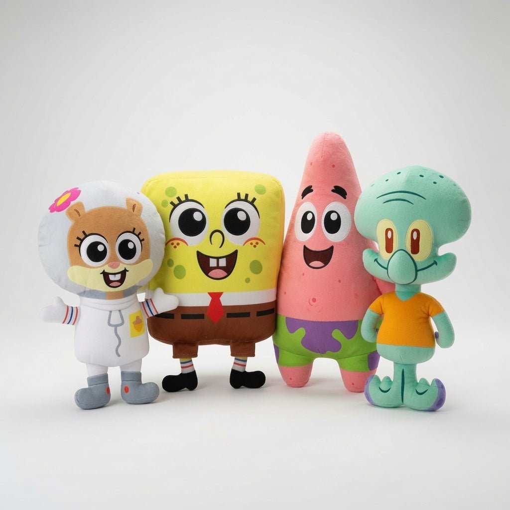 Pack Colección 4 Peluches Bob Esponja - Toyng Chile