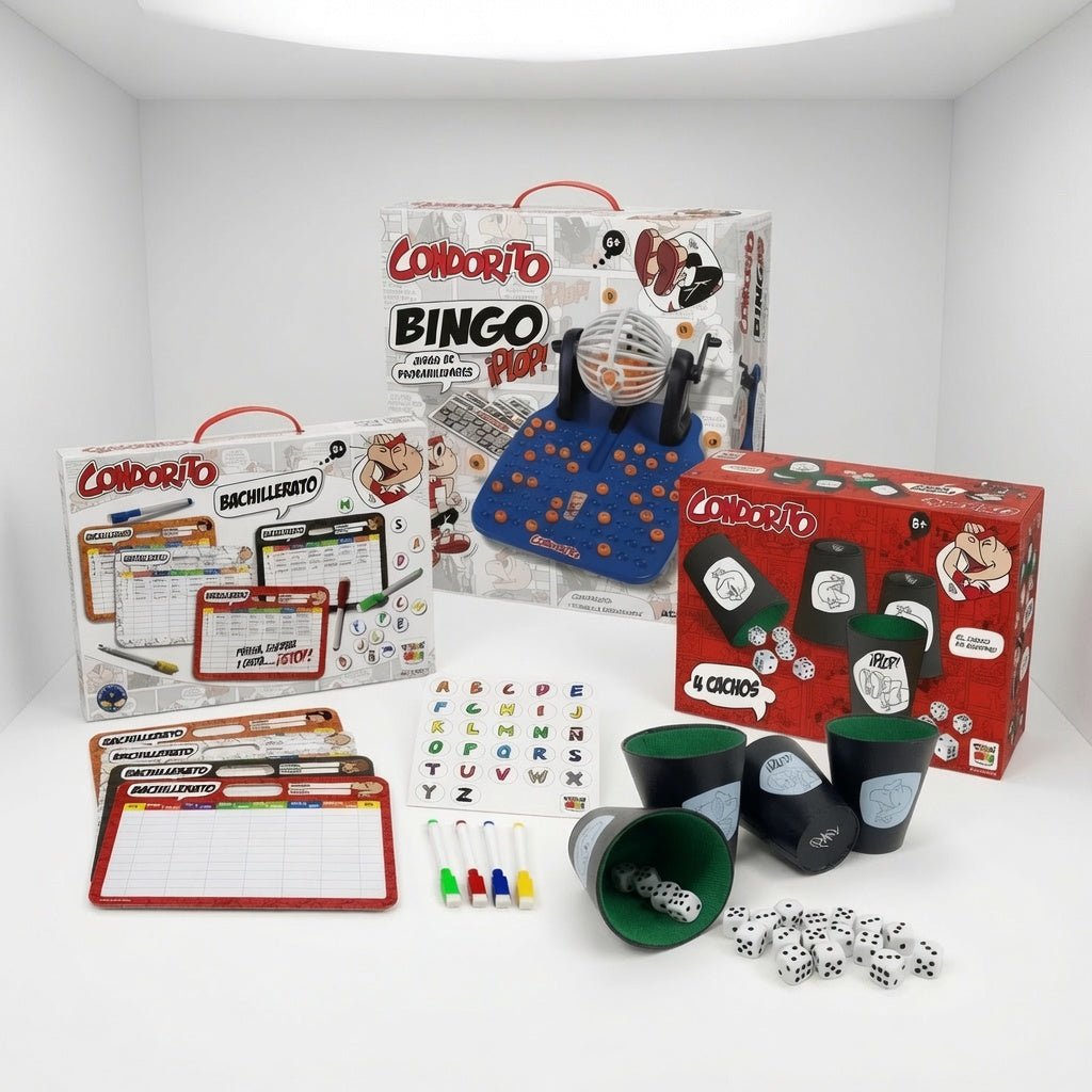 Pack Condorito: Bachillerato + Bingo + 4 Cachos - Toyng Chile