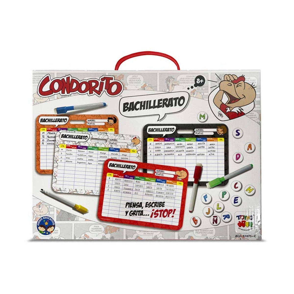 Pack Condorito: Bachillerato + Bingo + 4 Cachos - Toyng Chile