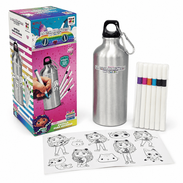 Pack Gabby Casa Chica + Botella para Decorar - Toyng Chile