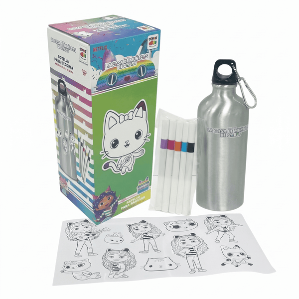 Pack Gabby Casa Chica + Botella para Decorar - Toyng Chile