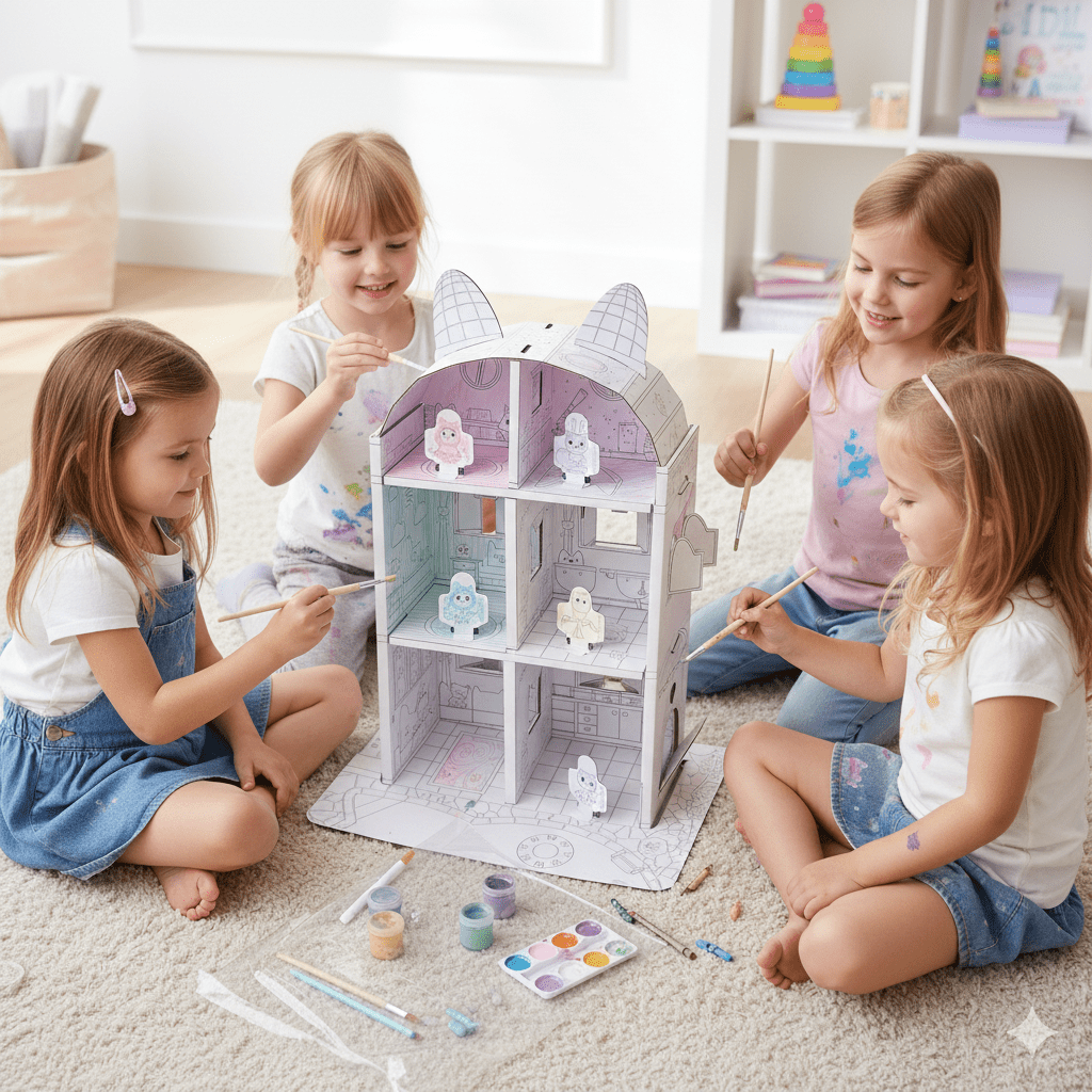 Pack Gabby Casa Chica + Botella para Decorar - Toyng Chile