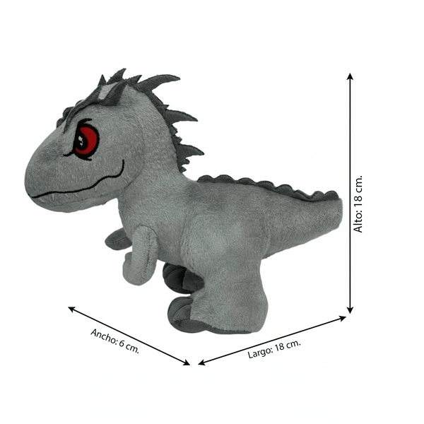 Peluche Dinosaurio Gris - Jurassic - Toyng Chile