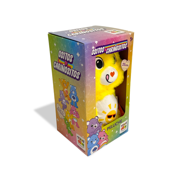 Peluche Divertosito Amarillo 25Cm en Caja - Ositos Cariñositos - Toyng Chile