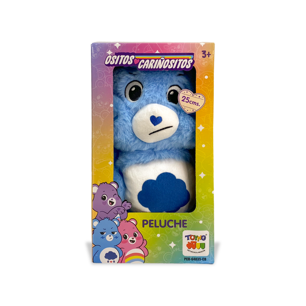 Peluche Gruñosito Azul 25 Cm en Caja - Ositos Cariñositos - Toyng Chile