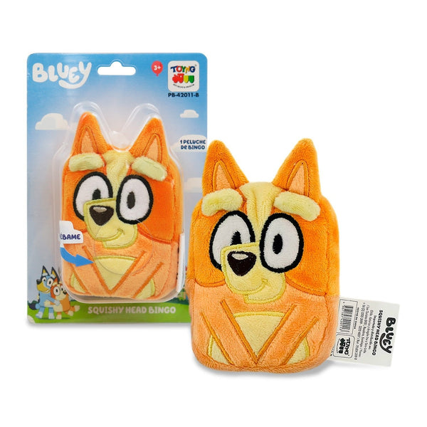 Peluche Squishy Head Bingo - Bluey - Toyng Chile