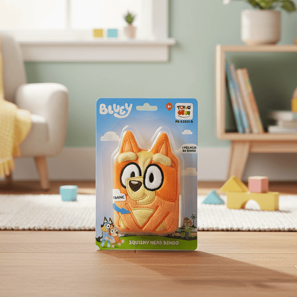 Peluche Squishy Head Bingo - Bluey - Toyng Chile