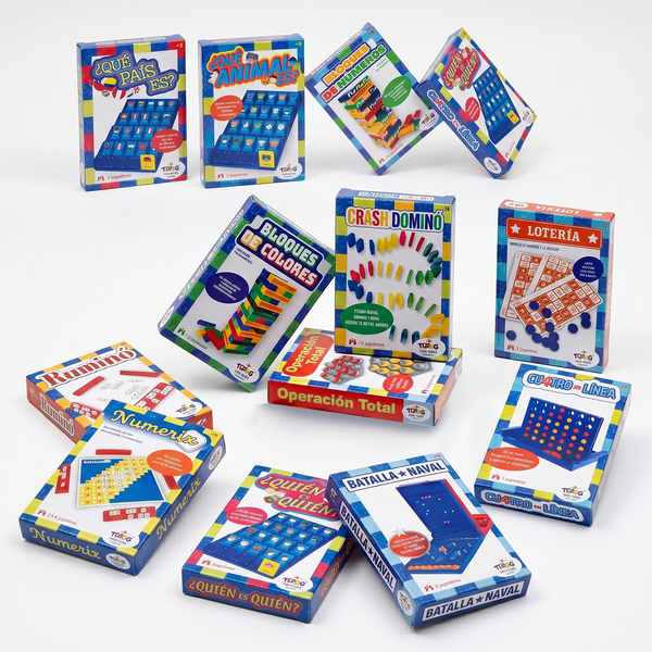 Pack x12 Juegos de Mesa Travel Game Toyng Surtidos