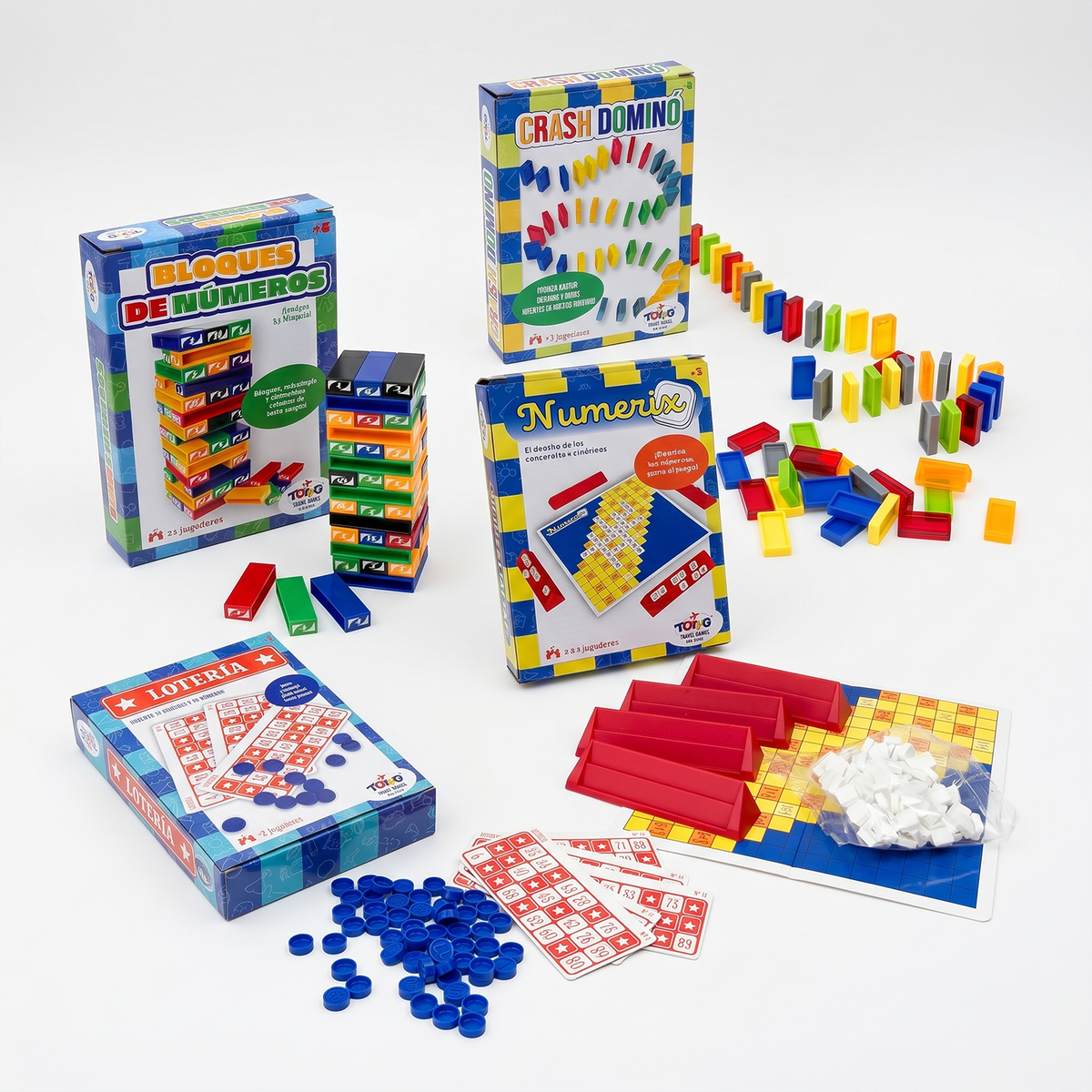 Pack x12 Juegos de Mesa Travel Game Toyng Surtidos