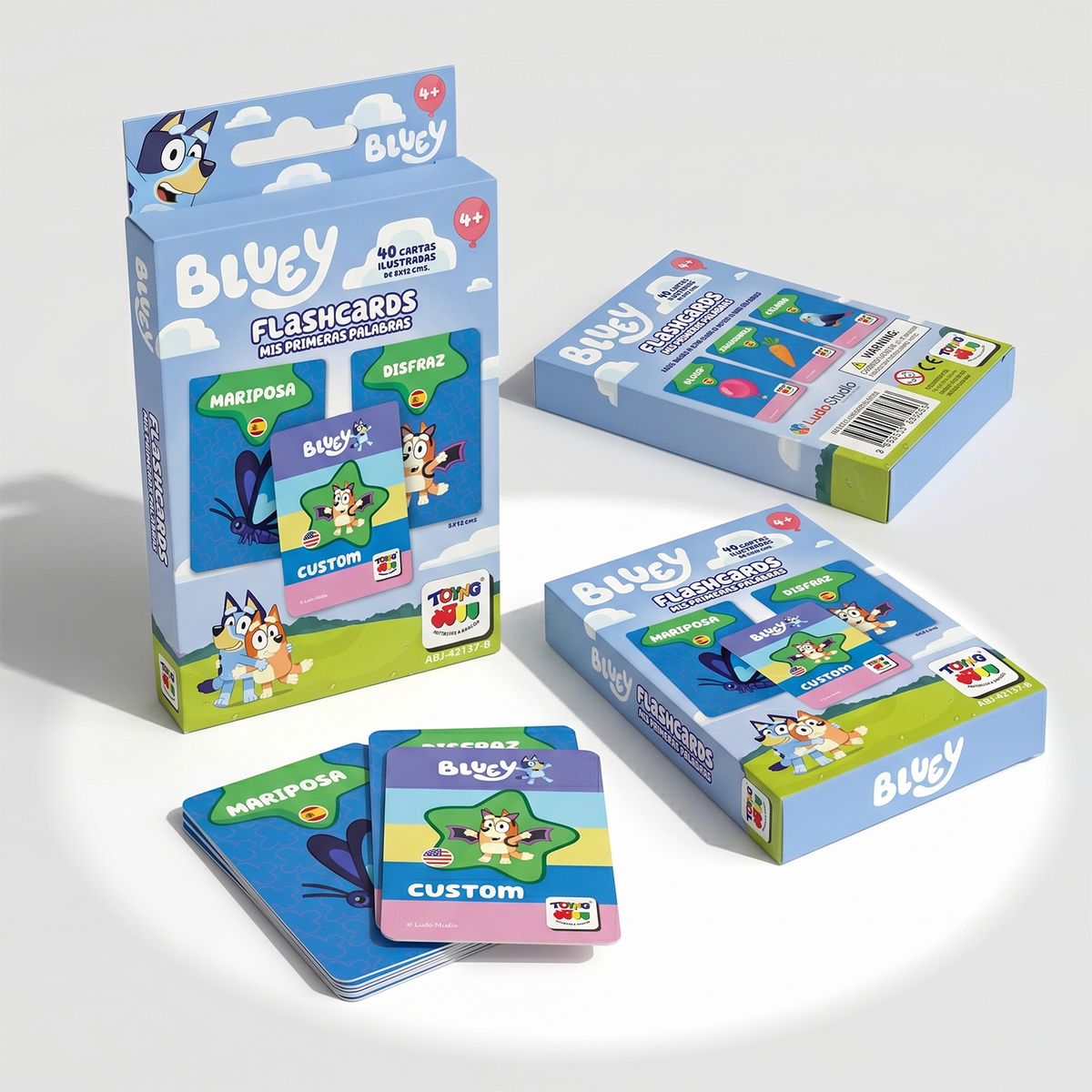 Pack 12 Flash Cards Primeras Palabras Bluey