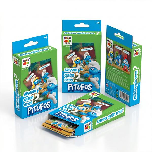 Pack 12 Flash Cards Adivina Quién Eres Los Pitufos