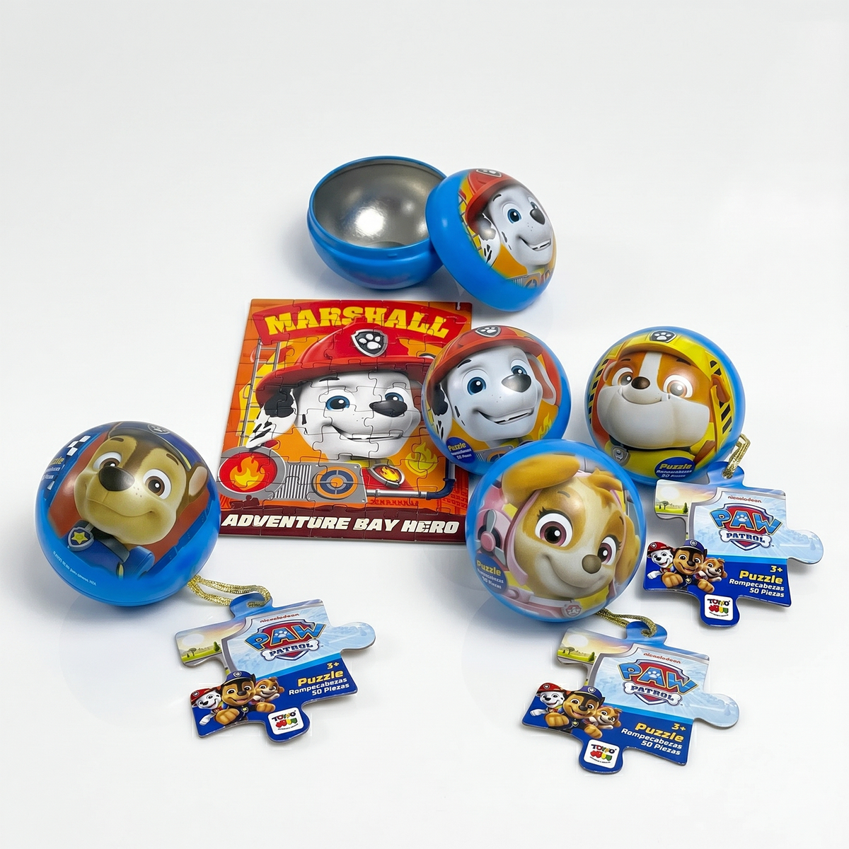 Pack X24 Puzzle Rompecabezas Esfera (50 Piezas) - Paw Patrol