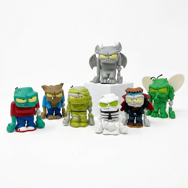 Pack x8 Figuras Ultra Zombies Colección Completa 8 cm