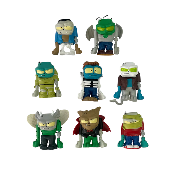 Pack x8 Figuras Ultra Zombies Colección Completa 8 cm