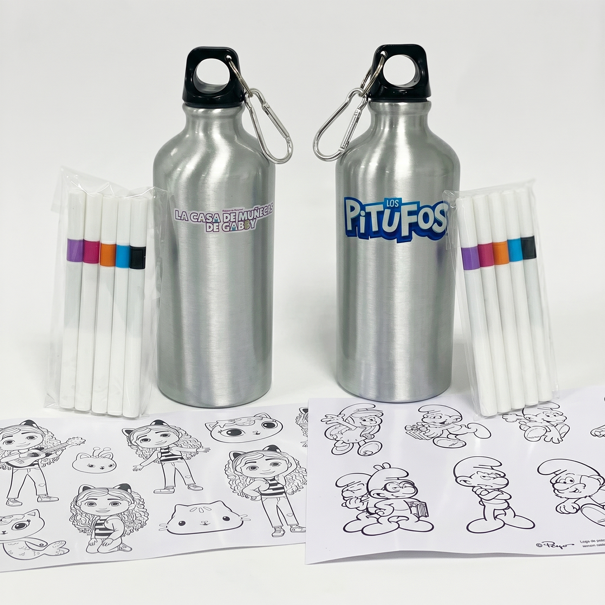 Pack x4 Botellas para Decorar Surtidas Personajes