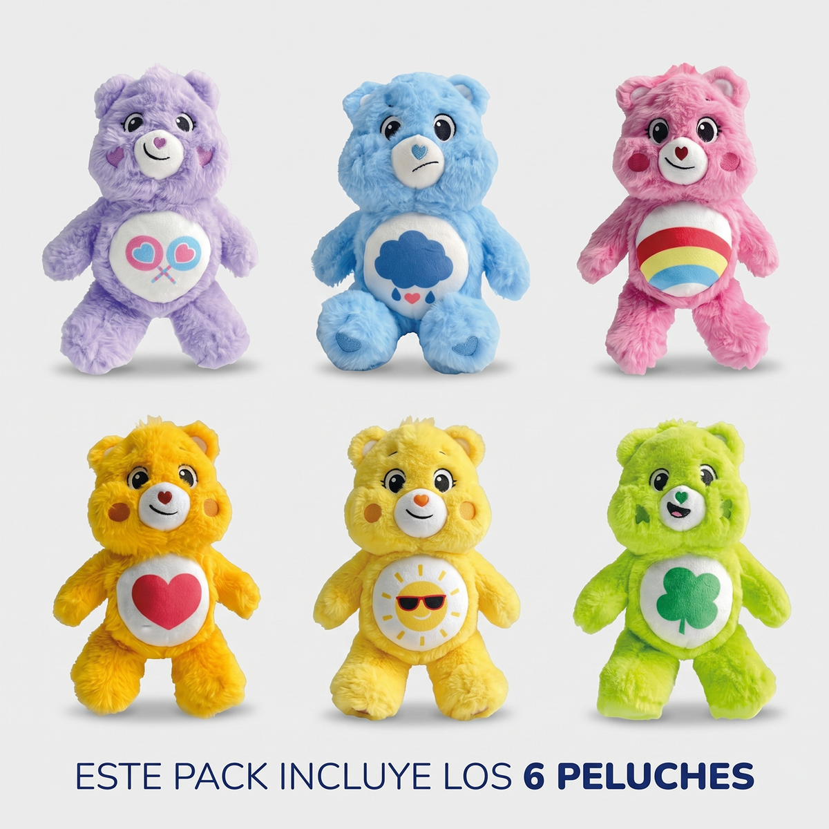 Pack x6 Peluches Cariñositos 20 cm Colección Completa