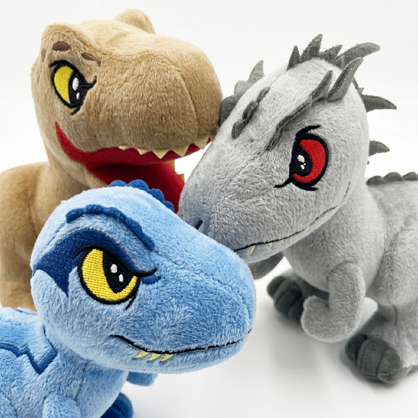 Pack x3 Peluches Jurassic World Colección Completa
