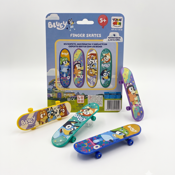 Pack x24 Blister Finger Skate Bluey Blister
