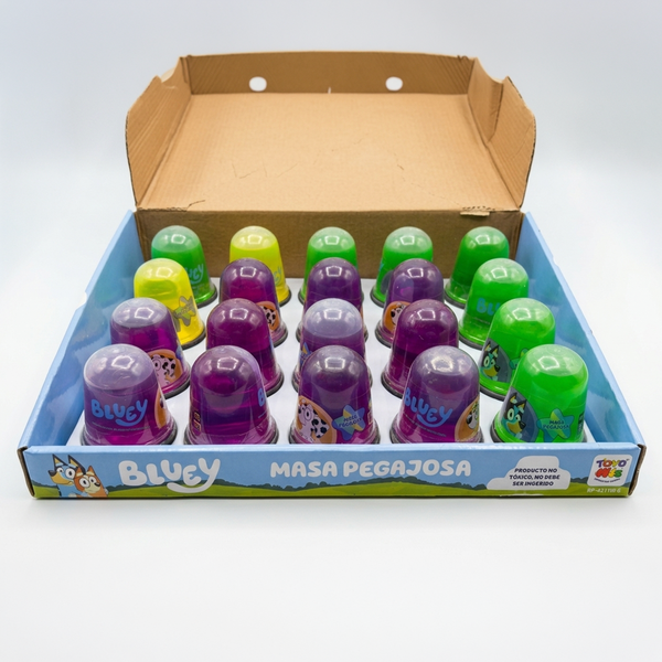 Pack x20 Masas Pegajosas Bluey Surtidas
